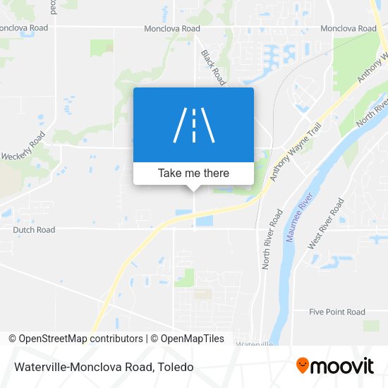 Mapa de Waterville-Monclova Road
