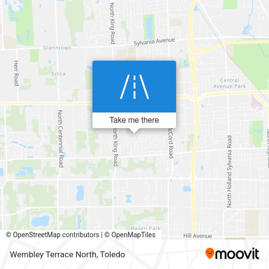 Wembley Terrace North map