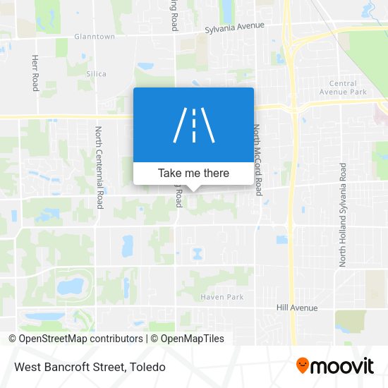 West Bancroft Street map