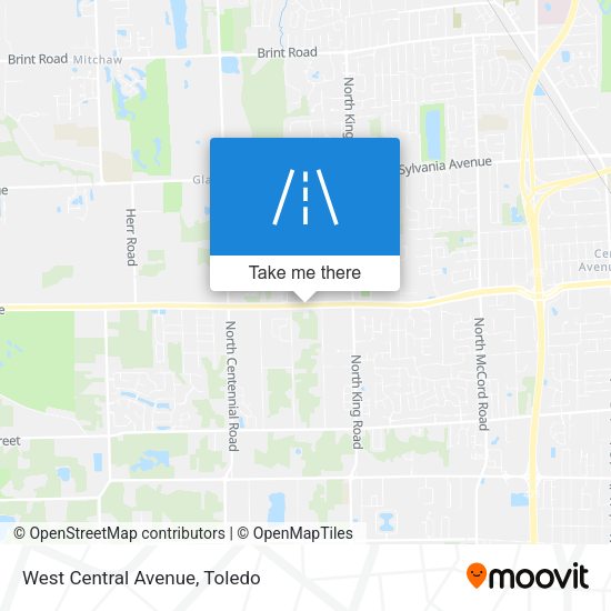 West Central Avenue map