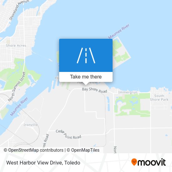 West Harbor View Drive map