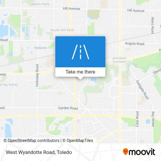 Mapa de West Wyandotte Road