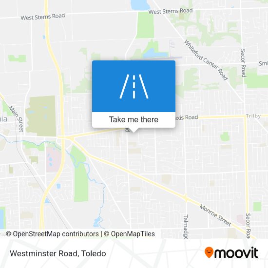 Mapa de Westminster Road
