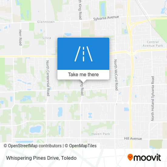 Whispering Pines Drive map