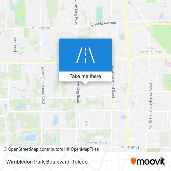 Wimbledon Park Boulevard map