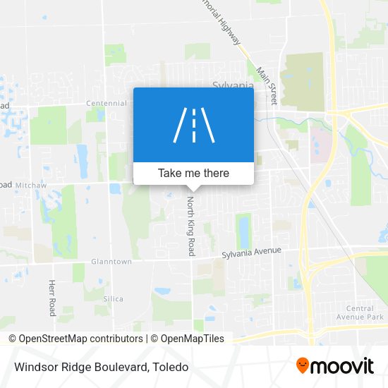 Mapa de Windsor Ridge Boulevard