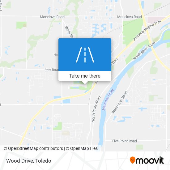 Wood Drive map