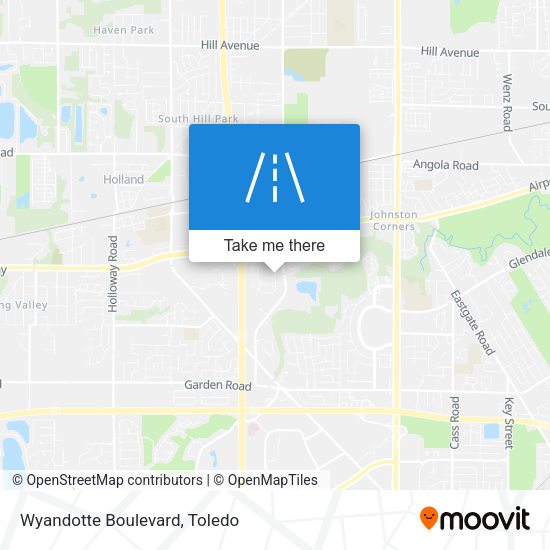 Mapa de Wyandotte Boulevard