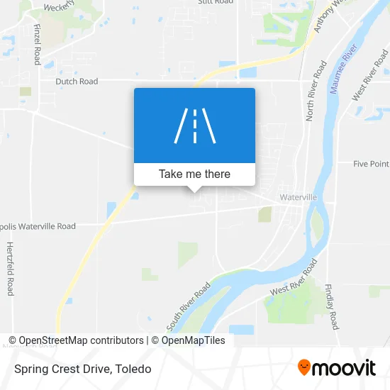 Spring Crest Drive map