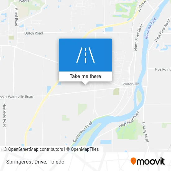 Springcrest Drive map