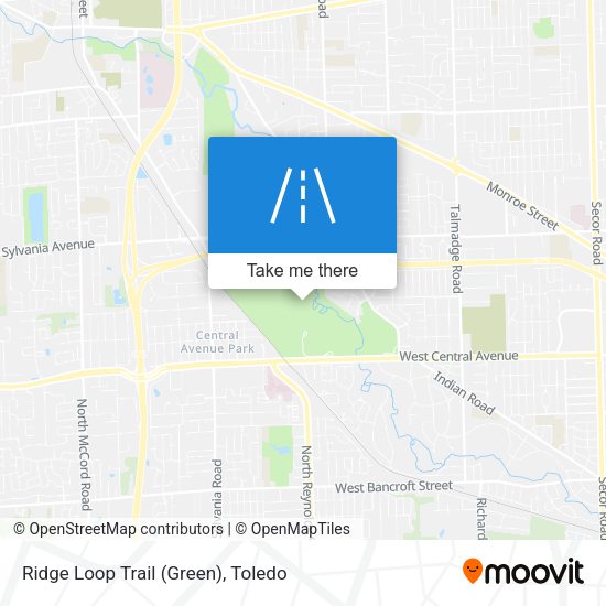 Mapa de Ridge Loop Trail (Green)