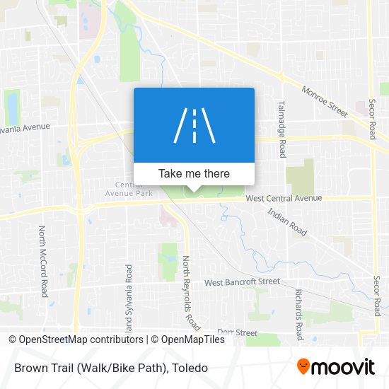 Brown Trail (Walk/Bike Path) map
