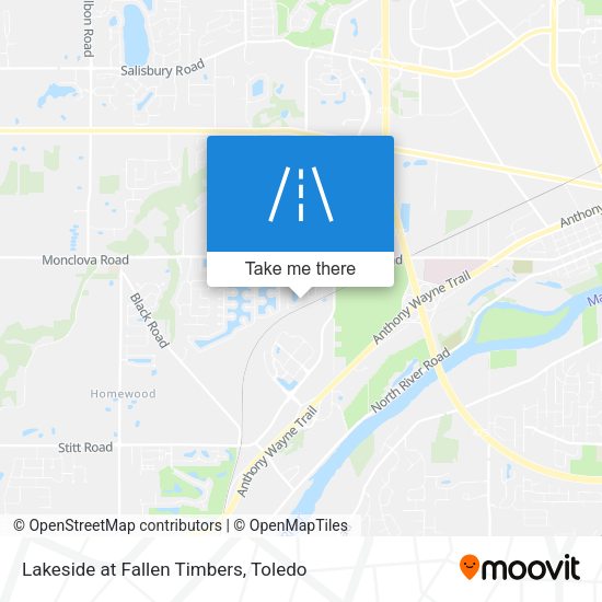 Lakeside at Fallen Timbers map
