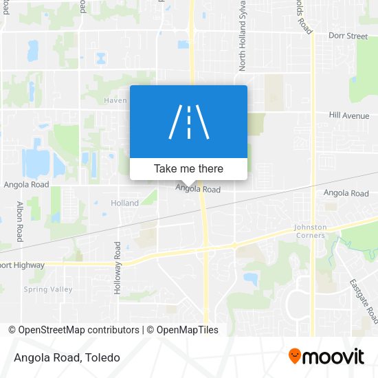 Mapa de Angola Road