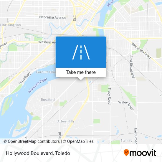 Mapa de Hollywood Boulevard