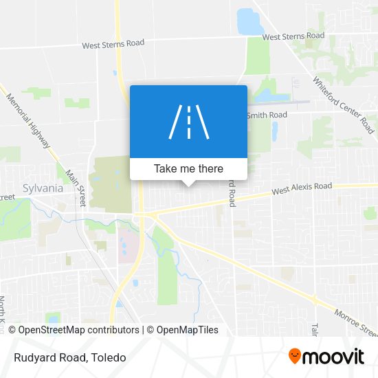Mapa de Rudyard Road