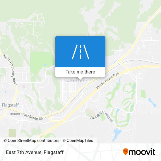 Mapa de East 7th Avenue