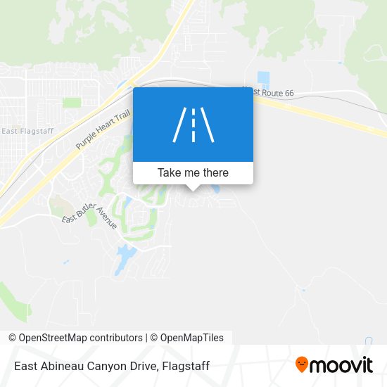 East Abineau Canyon Drive map
