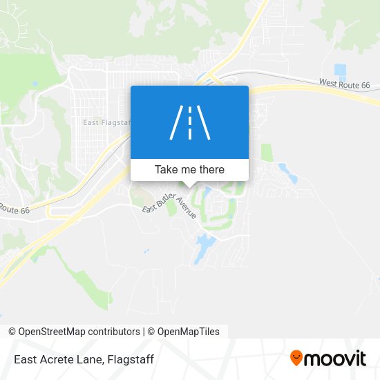 East Acrete Lane map