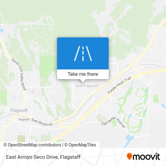 East Arroyo Seco Drive map