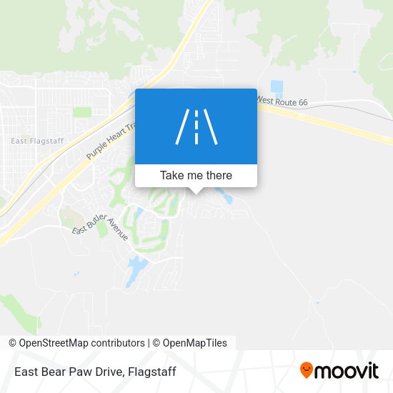 East Bear Paw Drive map