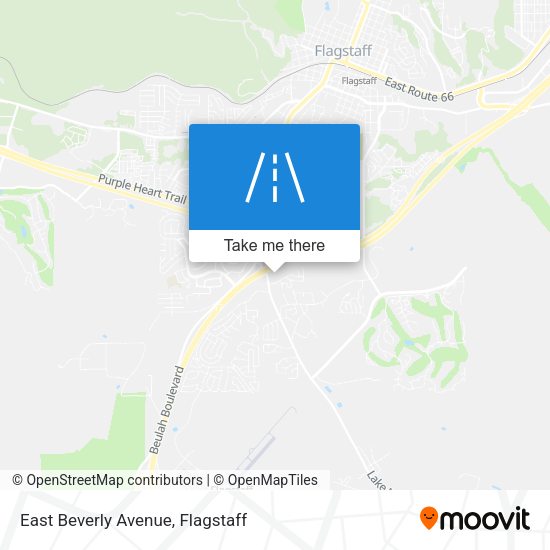 East Beverly Avenue map