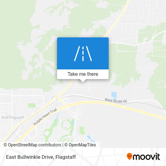 Mapa de East Bullwinkle Drive