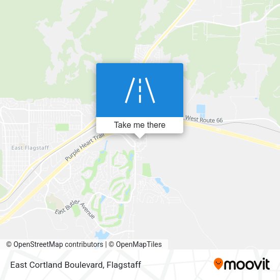 East Cortland Boulevard map