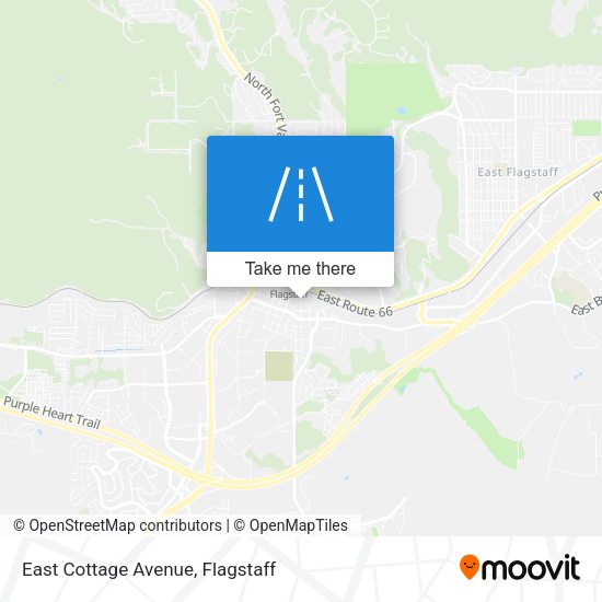 East Cottage Avenue map