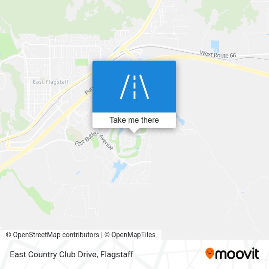 Mapa de East Country Club Drive