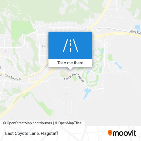 East Coyote Lane map