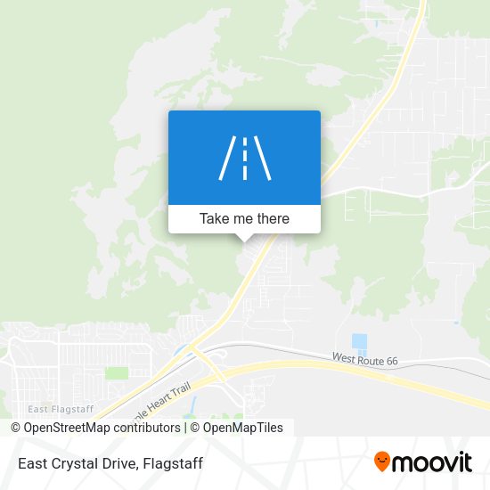 Mapa de East Crystal Drive