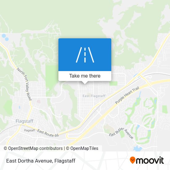 East Dortha Avenue map