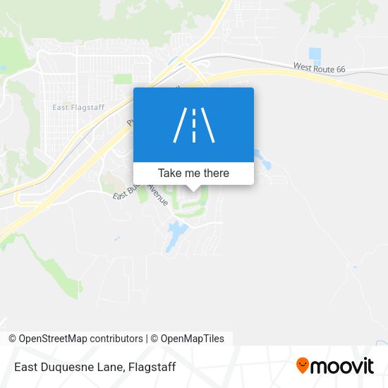 East Duquesne Lane map