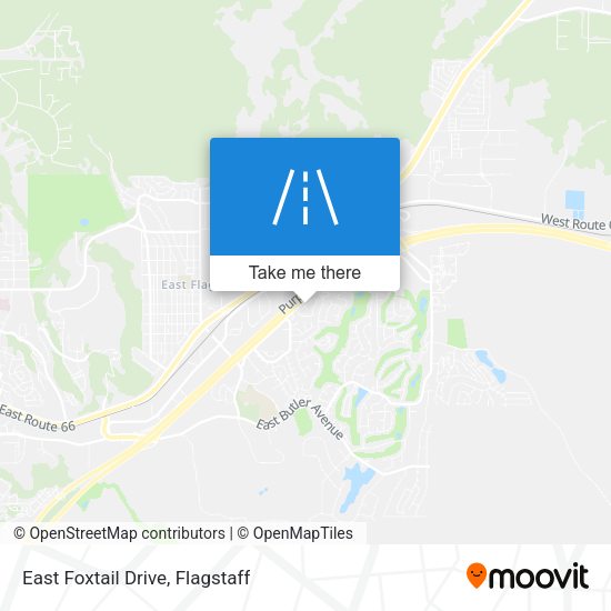 Mapa de East Foxtail Drive
