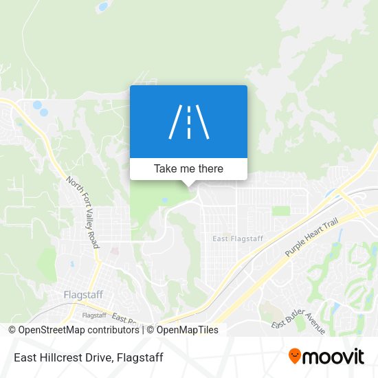 East Hillcrest Drive map