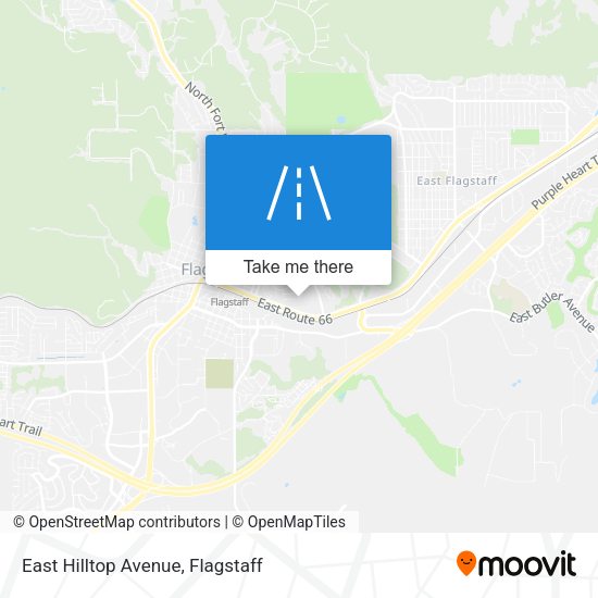 Mapa de East Hilltop Avenue