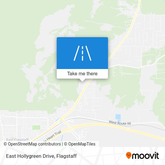 East Hollygreen Drive map