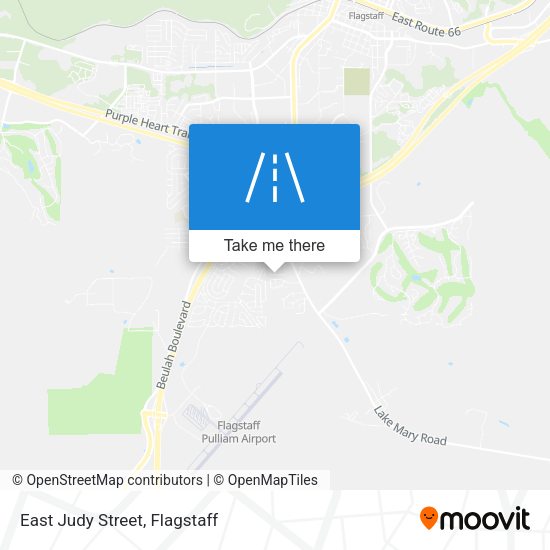 East Judy Street map