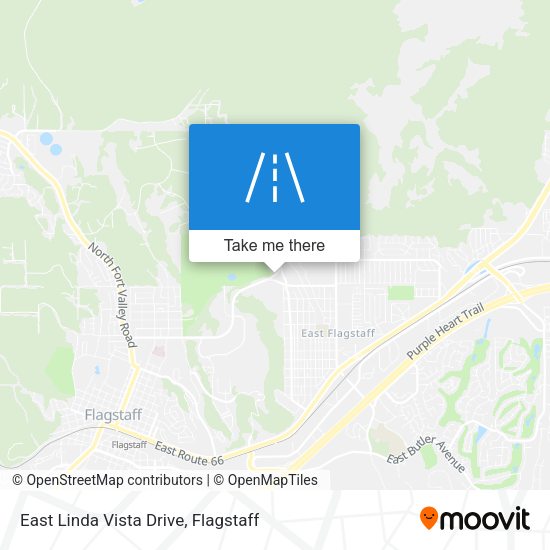 East Linda Vista Drive map