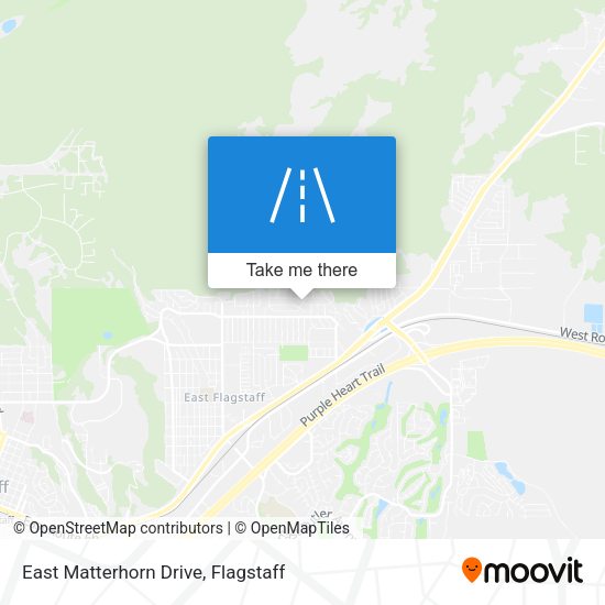 East Matterhorn Drive map