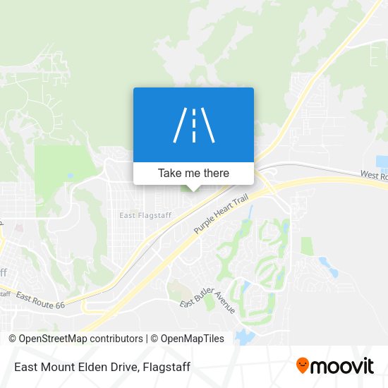 Mapa de East Mount Elden Drive