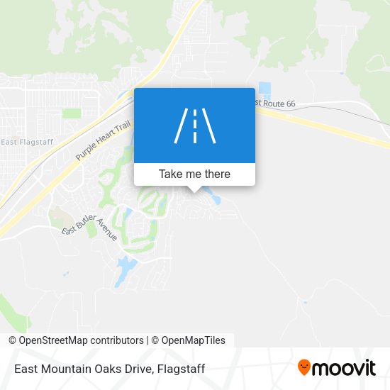 East Mountain Oaks Drive map