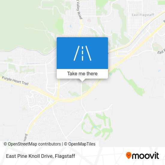 East Pine Knoll Drive map