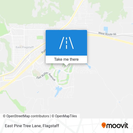 East Pine Tree Lane map
