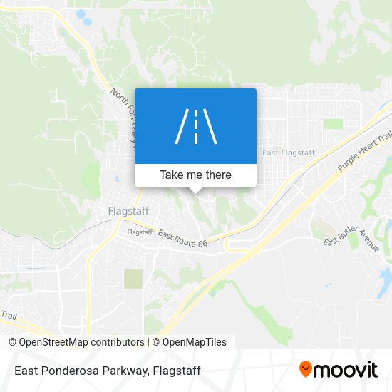 Mapa de East Ponderosa Parkway