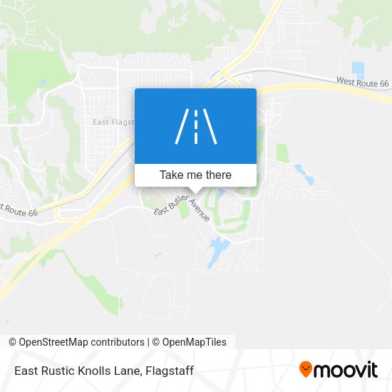 East Rustic Knolls Lane map