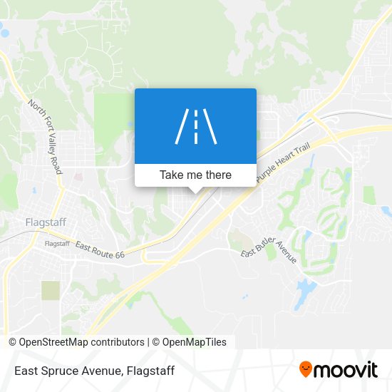 Mapa de East Spruce Avenue