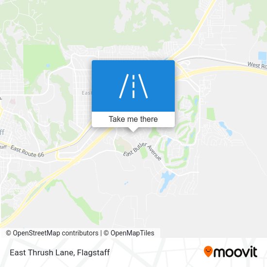East Thrush Lane map