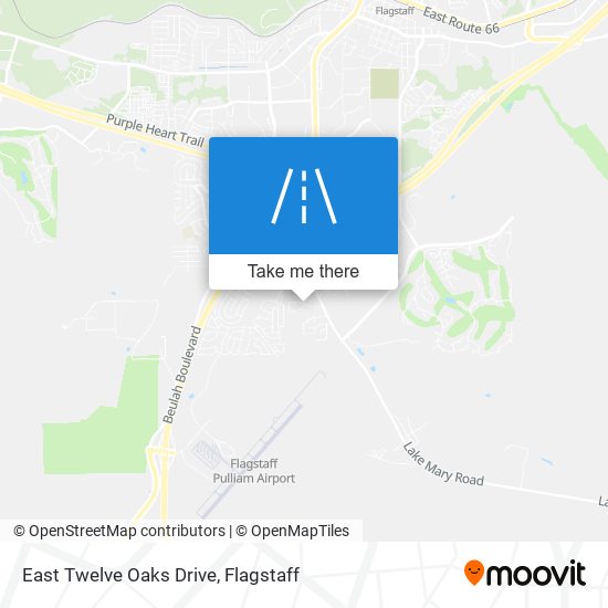 East Twelve Oaks Drive map